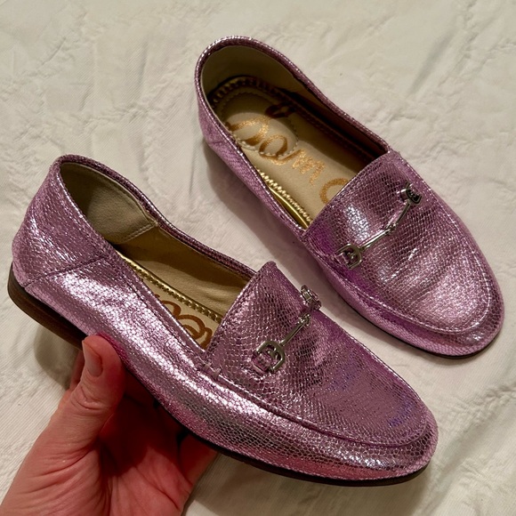 Sam Edelman Metallic Loafers Girls Size 1 - Picture 1 of 7